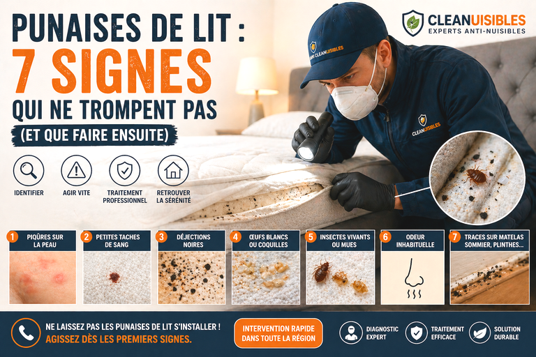 Punaises de lit : 7 signes qui ne trompent pas (et que faire ensuite)
