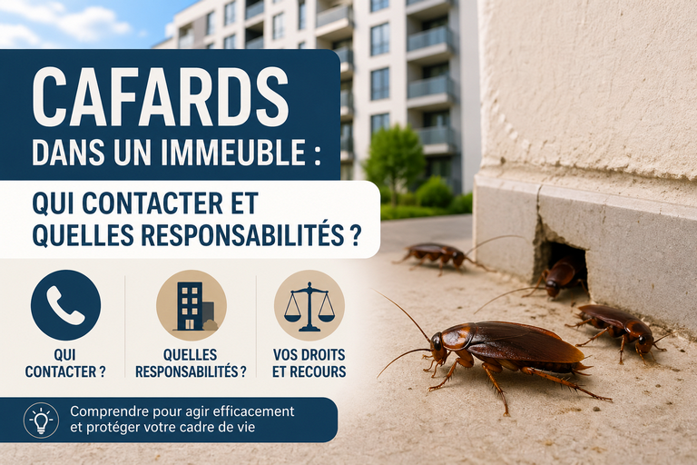 CAFARDS DANS UN IMMEUBLE Responsabilités et solutions